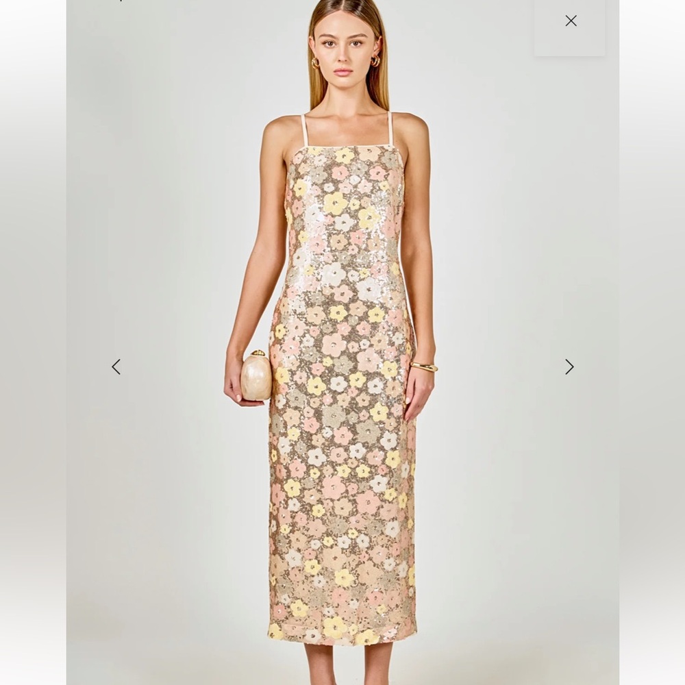 NWT Endless Rose Sequin Midi Dress Size XS